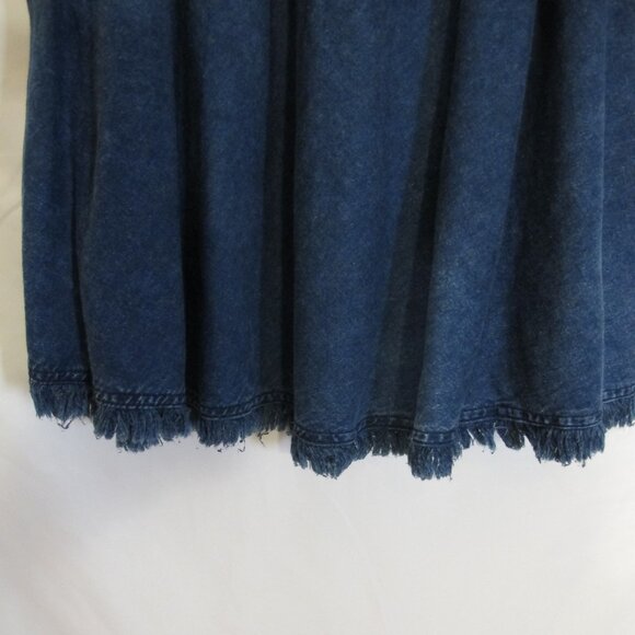 Marsha Sport A-line denim skirt – fringed hem  L - Picture 6 of 6